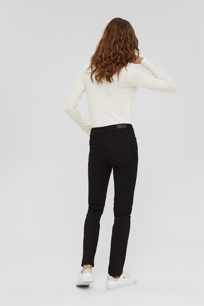 Stretch jeans made of blended organic cotton, BLACK RINSE, detail image number 3