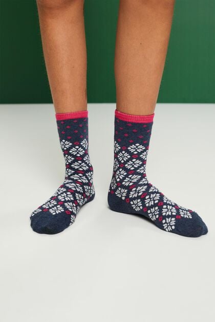 3-Pack Chunky Norwegian Knit Socks