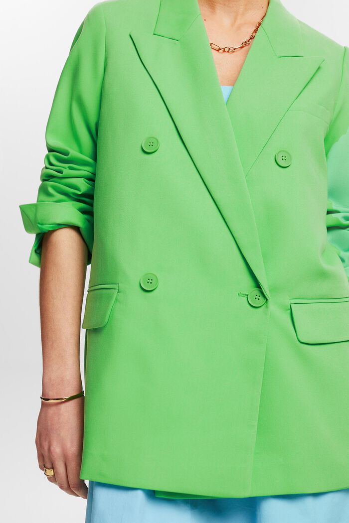 Double-Breasted Blazer, CITRUS GREEN, detail image number 3