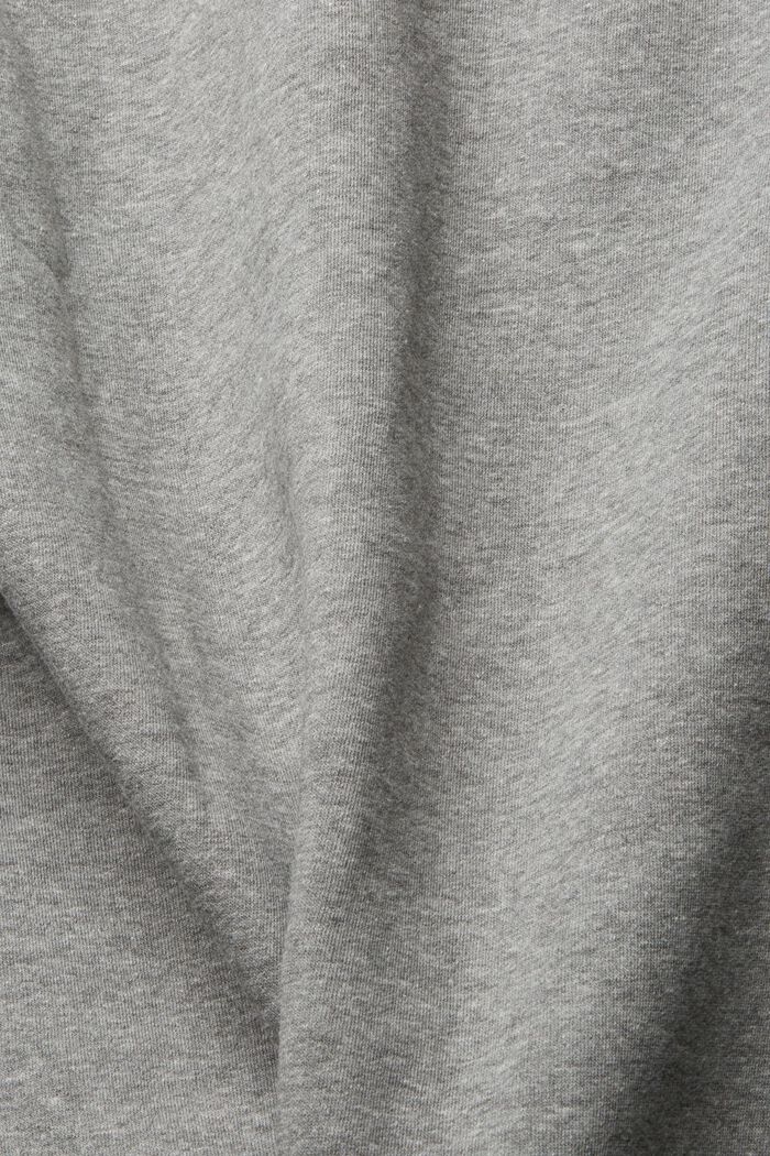 Hoodie with embroidered logo, MEDIUM GREY, detail image number 4