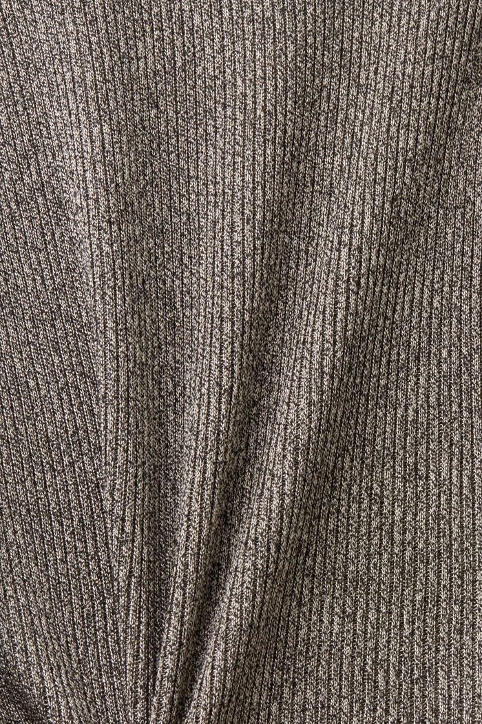 Cut-out shoulder sweatshirt, GUNMETAL, detail image number 5