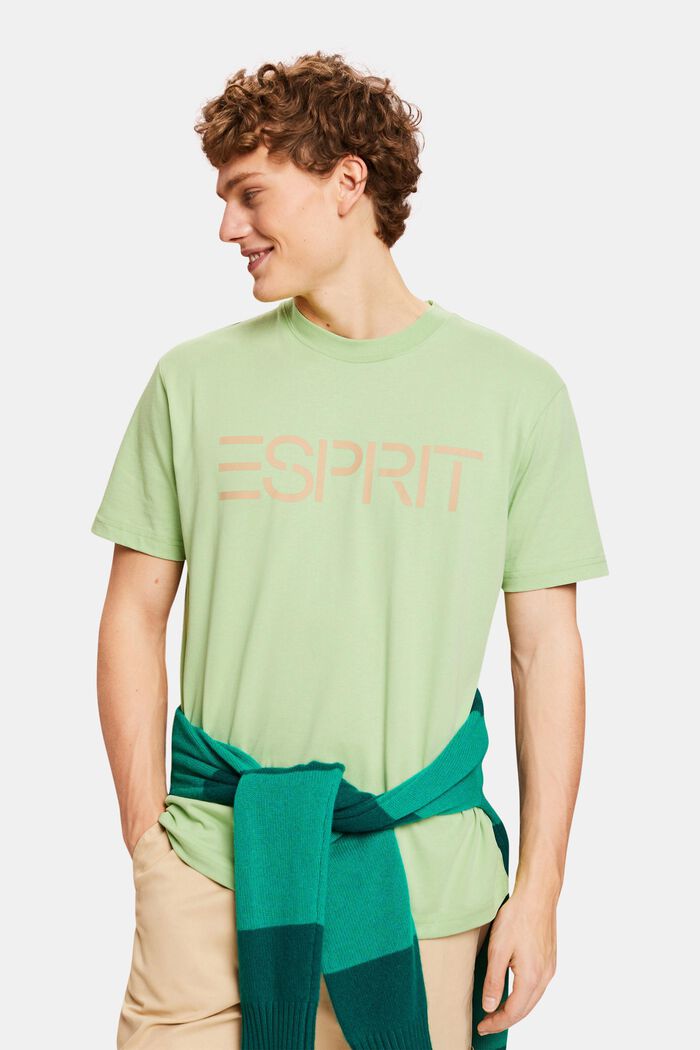 Unisex Logo Cotton Jersey T-Shirt, LIGHT GREEN, detail image number 0
