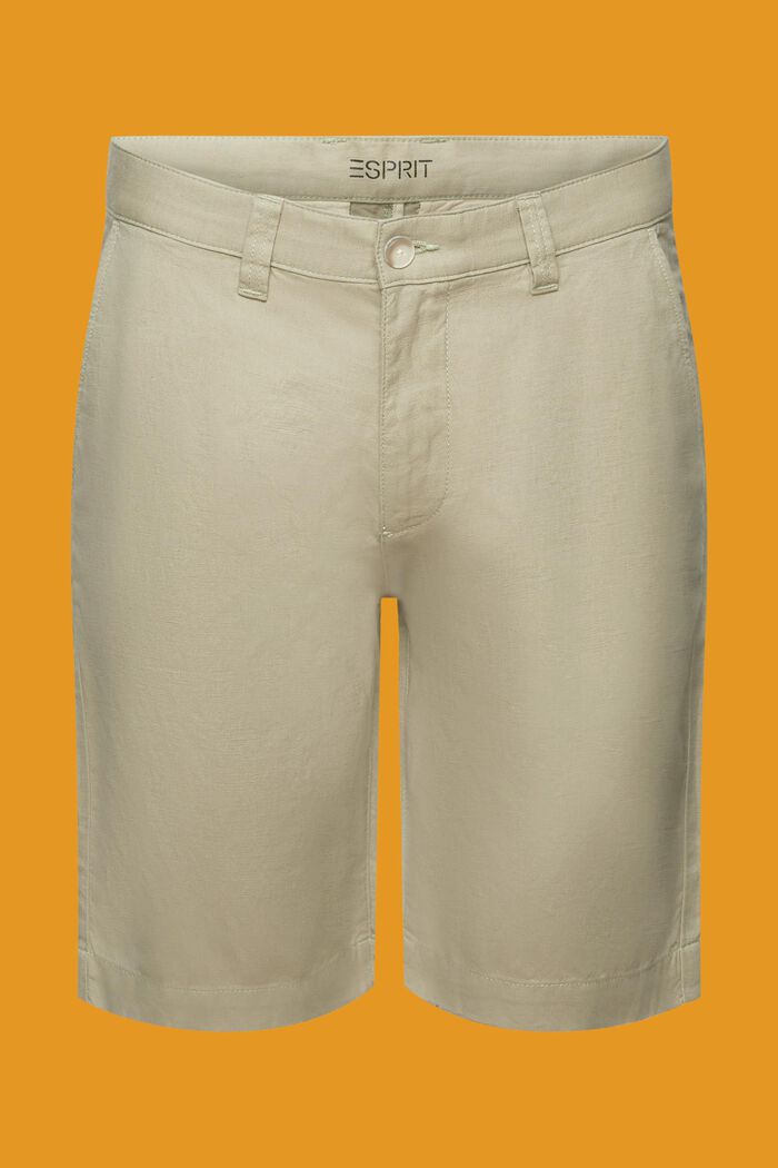 Chino-style shorts, LIGHT GREEN, detail image number 7
