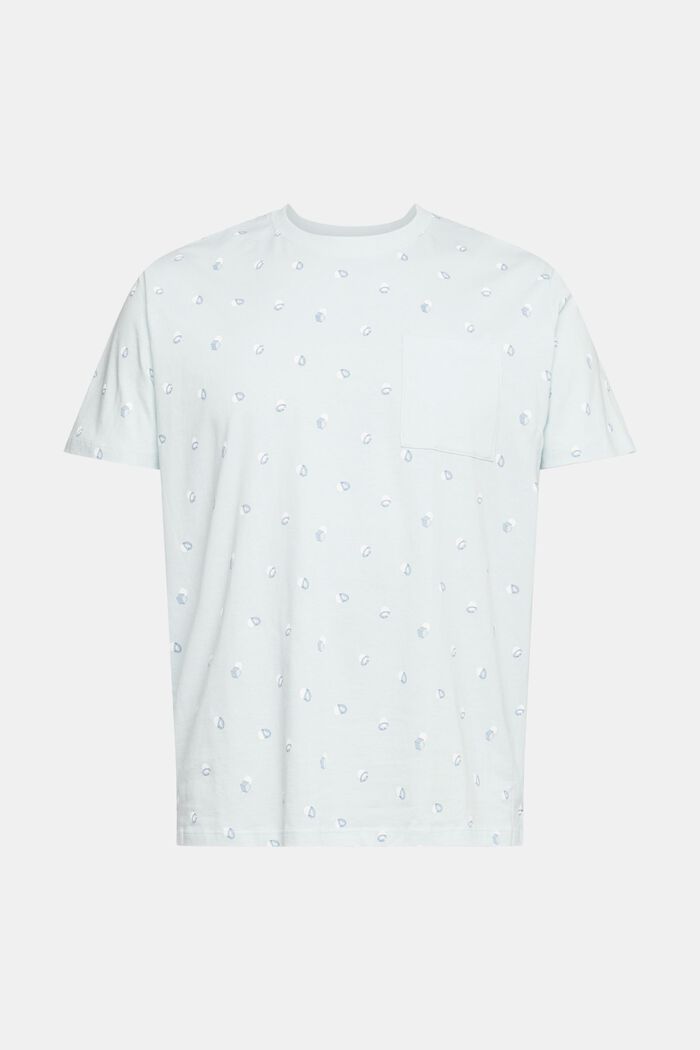 Jersey T-shirt with a print, PASTEL BLUE, overview