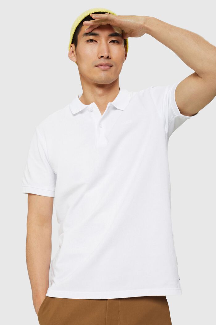 Polo shirt, WHITE, detail image number 5