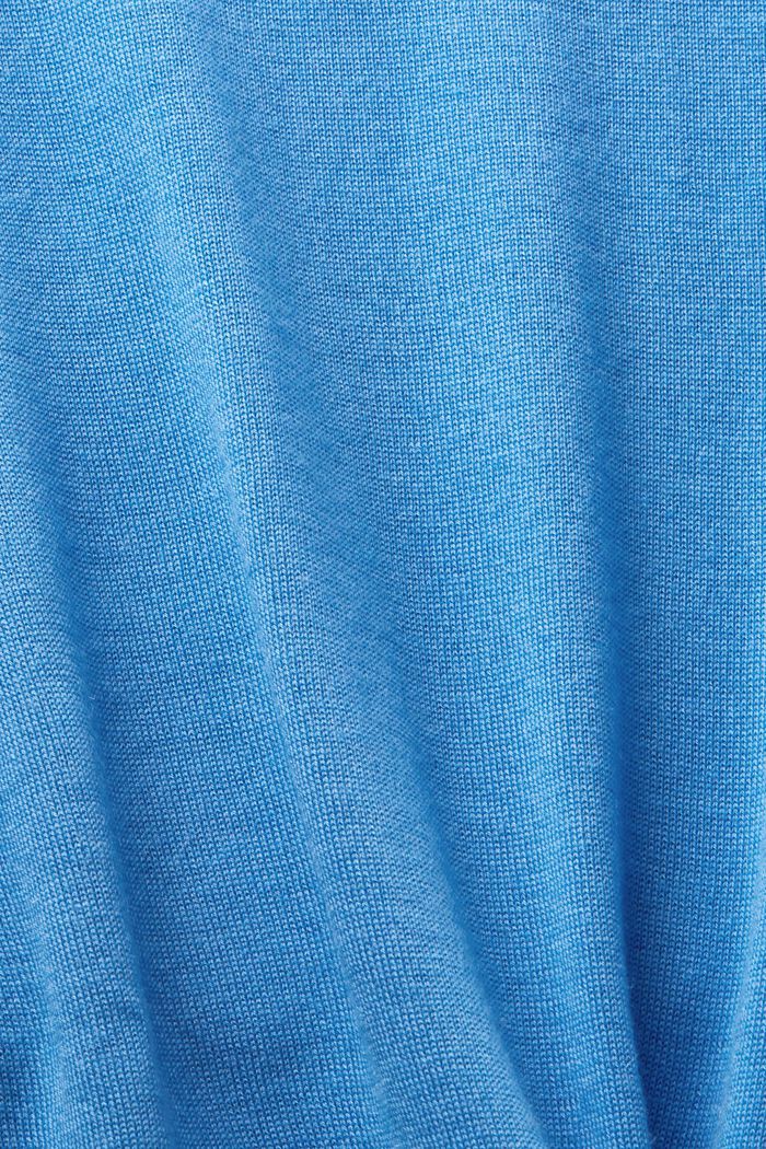 Cashmere Crewneck Sweater, BLUE, detail image number 4