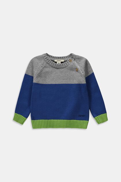 Knitted jumper, BLUE, overview