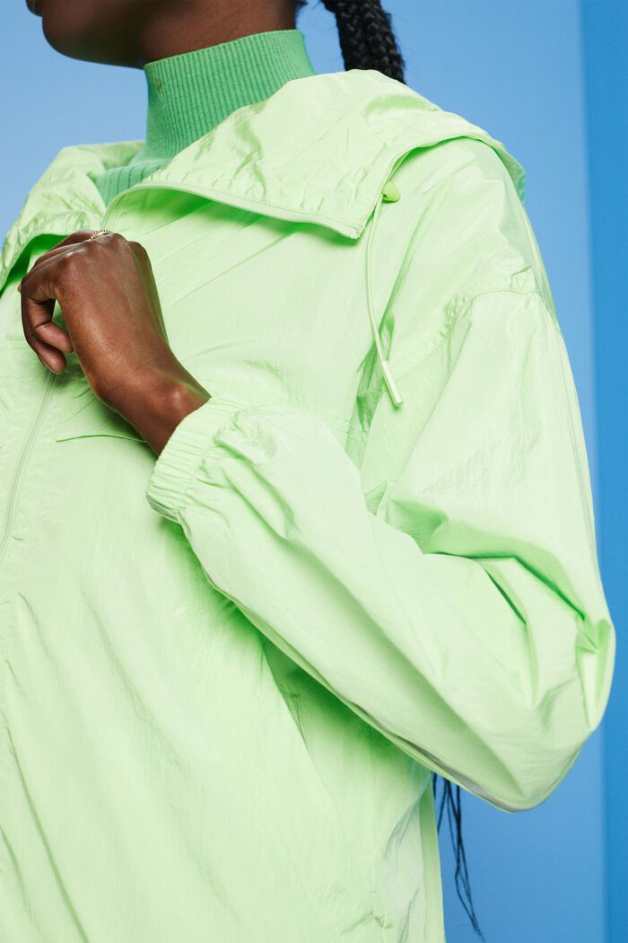 Lightweight jacket with a hood, CITRUS GREEN, detail image number 2