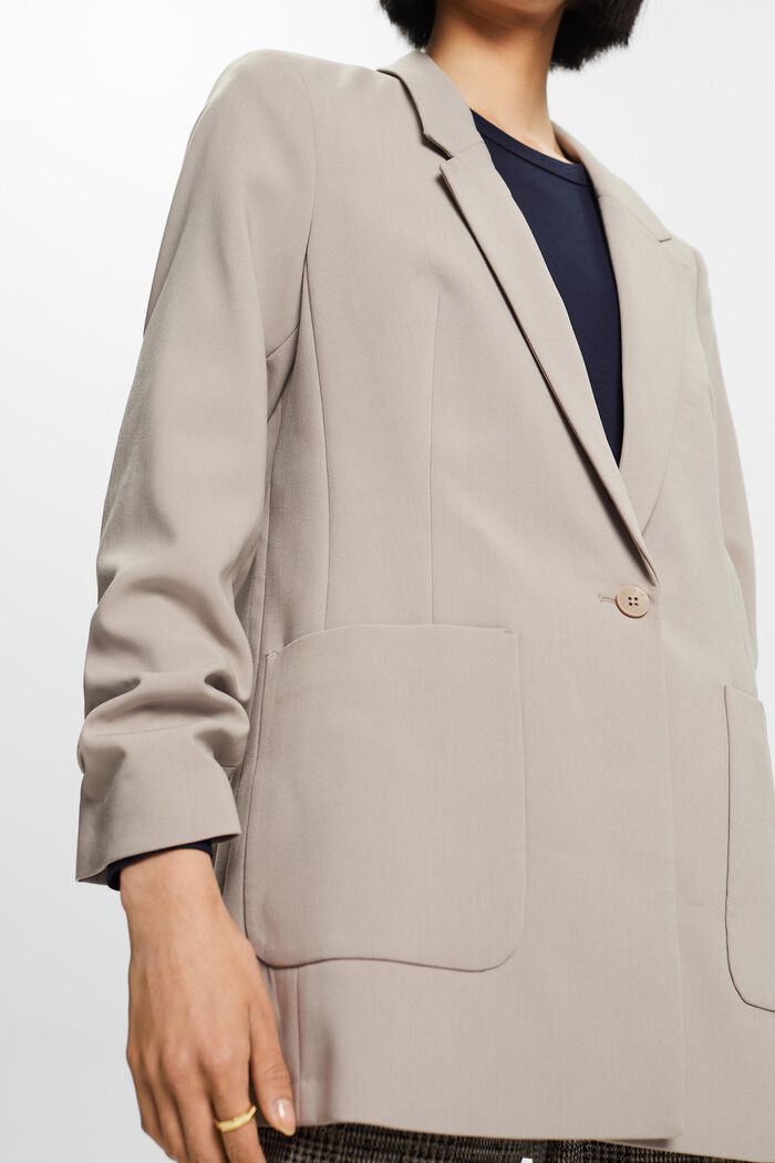 ESPRIT - Blazer with draped sleeves at our online shop