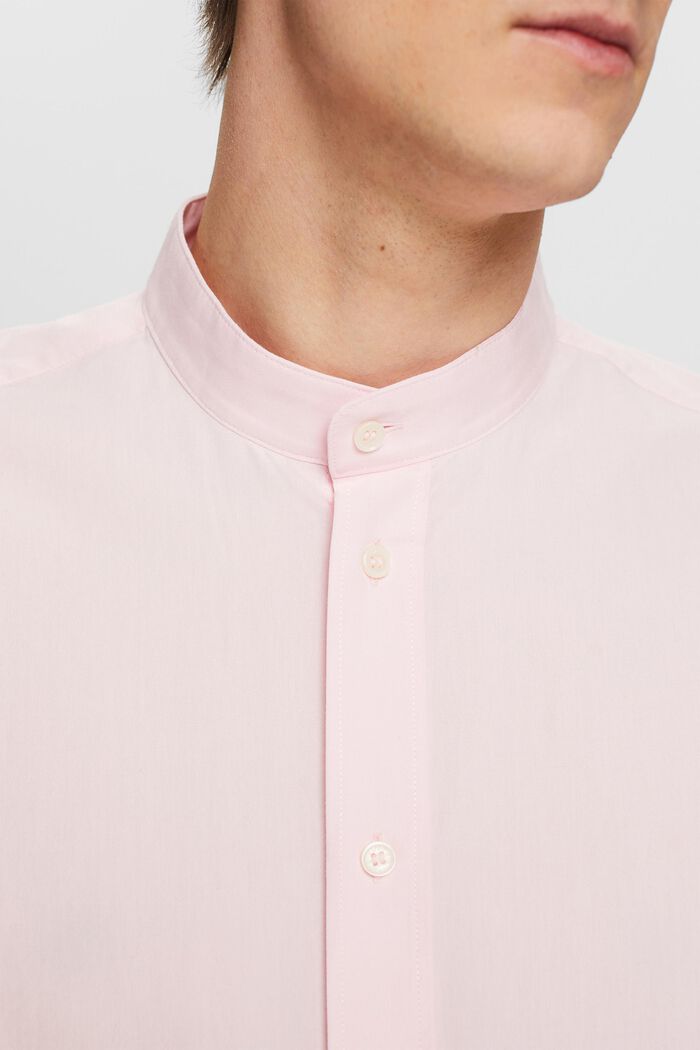 Stand-Up Collar Shirt, PASTEL PINK, detail image number 2