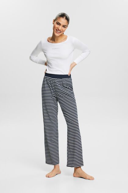 Striped  Pull-On Pajama Pant