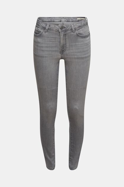 Super stretch skinny jeans, GREY MEDIUM WASHED, overview