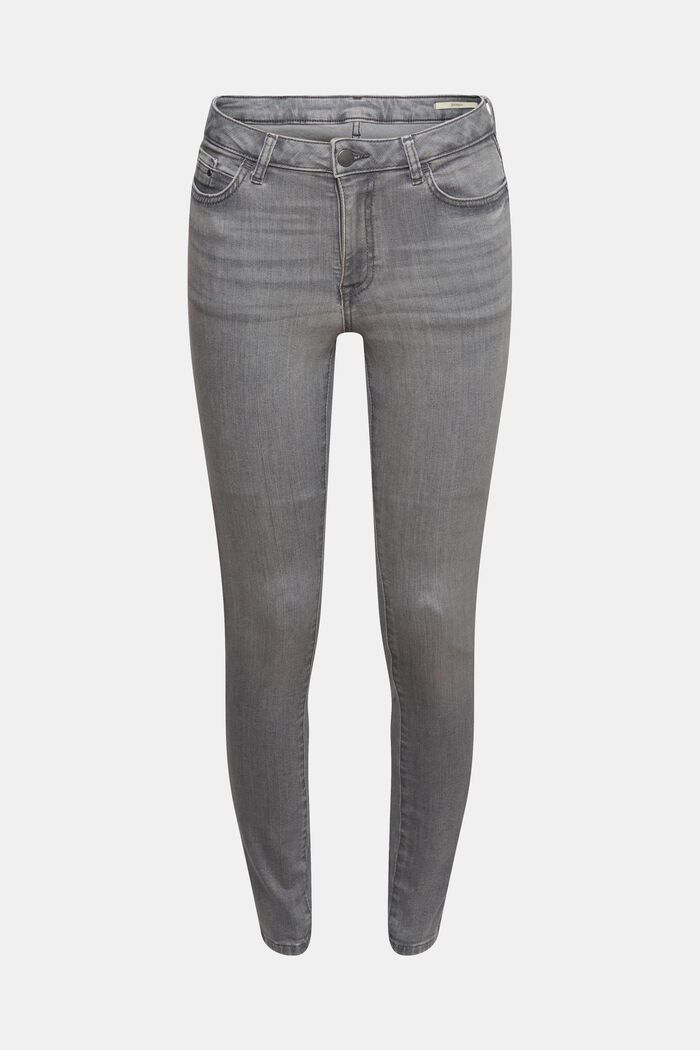 Super stretch skinny jeans, GREY MEDIUM WASHED, detail image number 7