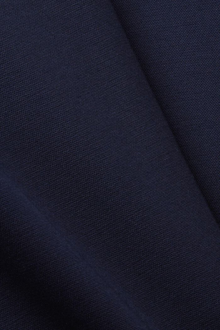 Single-breasted piqué jersey blazer, NAVY, detail image number 4