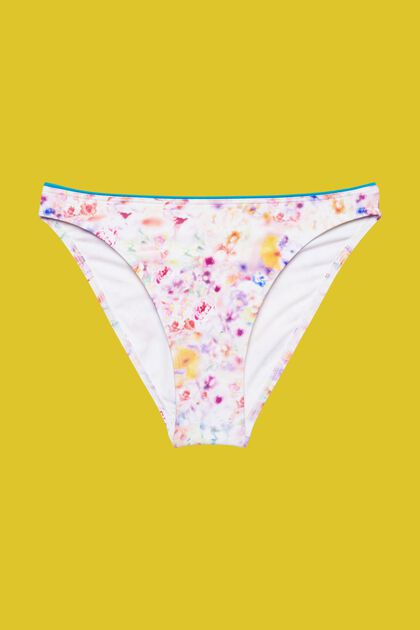 Mini-sized bikini bottoms with floral pattern
