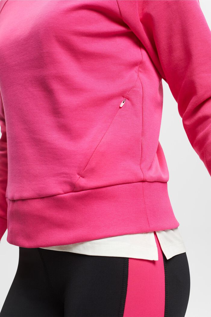 Sweatshirt with zip pockets, PINK FUCHSIA, detail image number 2