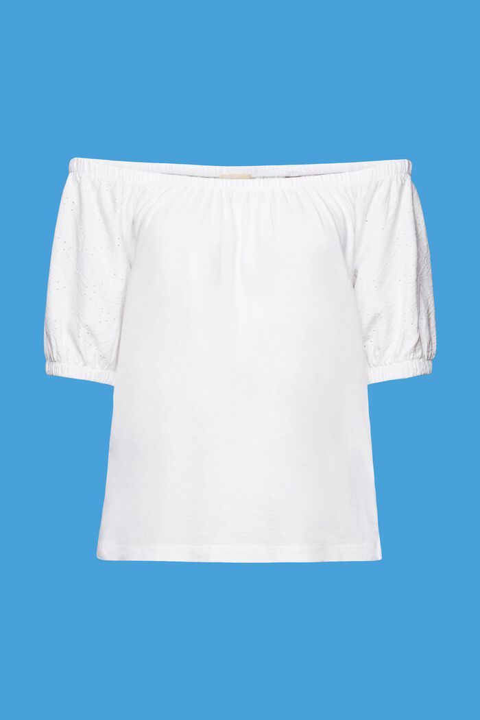 Off-the-shoulders top, WHITE, detail image number 5