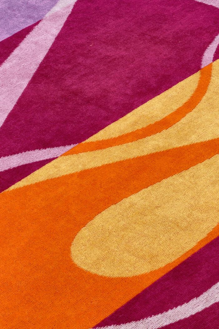 Multi-coloured beach towel, CRANBERRY, detail image number 1