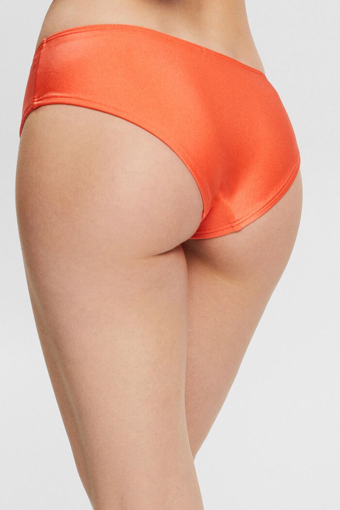 Bikini briefs in a solid colour, CORAL, detail image number 3