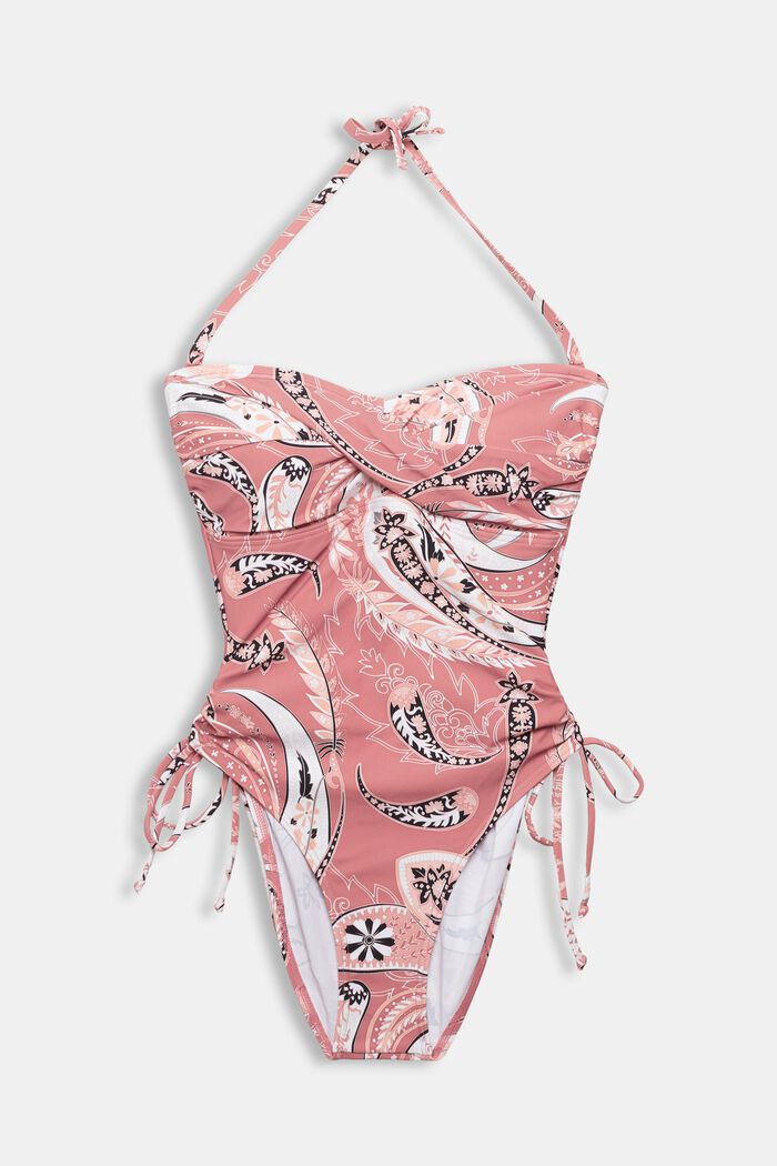 Made of recycled material: swimsuit with a paisley print