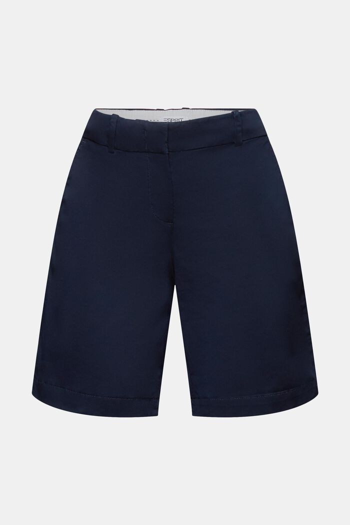 Cuffed Twill Shorts, NAVY, detail image number 6