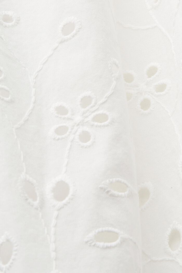 Cotton lace dress, OFF WHITE, detail image number 4
