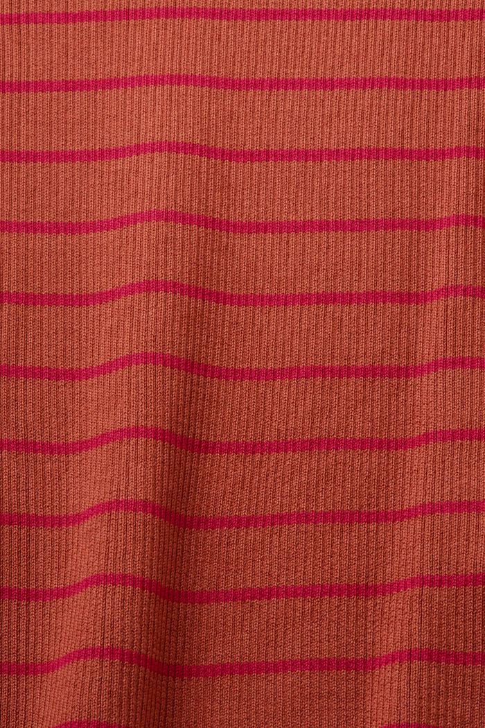 ESPRIT - Short sleeve jumper with stripes, 100% cotton at our online shop