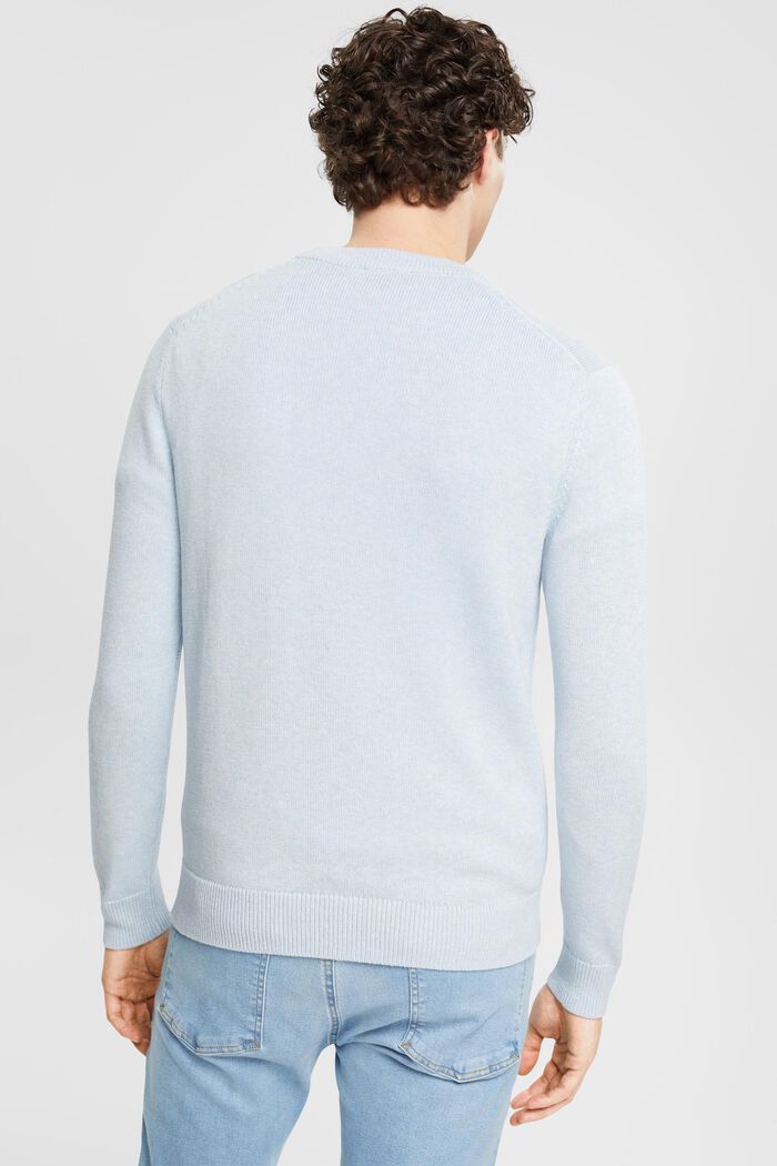 Sustainable cotton knit jumper, PASTEL BLUE, detail image number 2