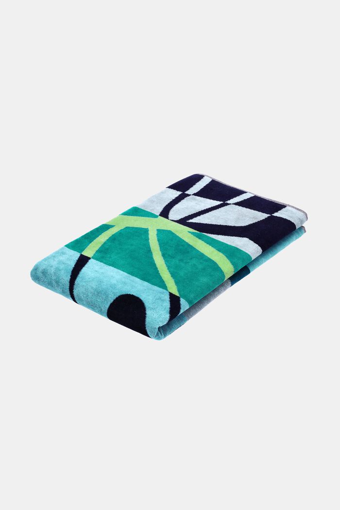Multi-coloured beach towel, DEEP WATER, detail image number 2