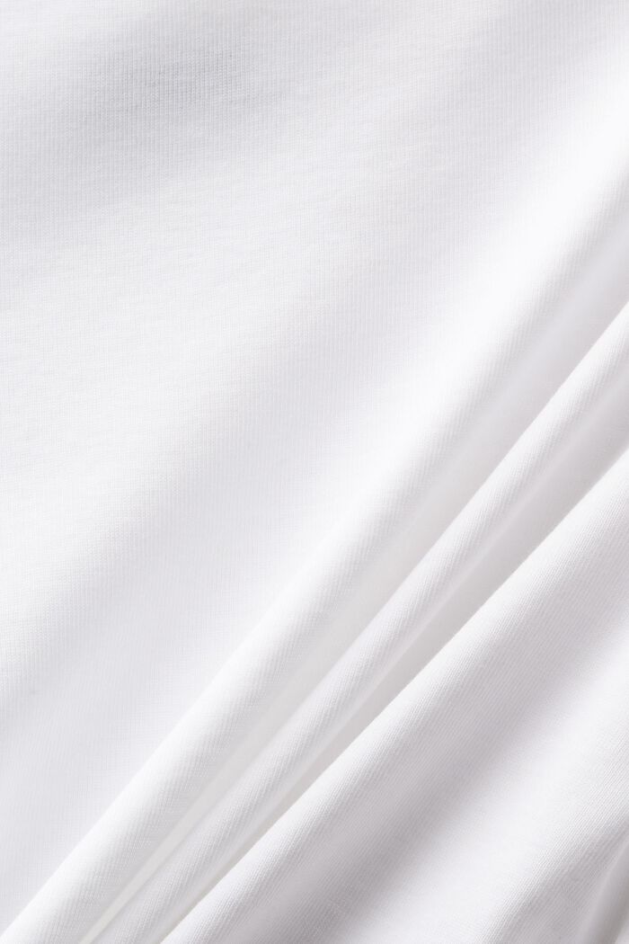 Boat Neck T-Shirt, WHITE, detail image number 6