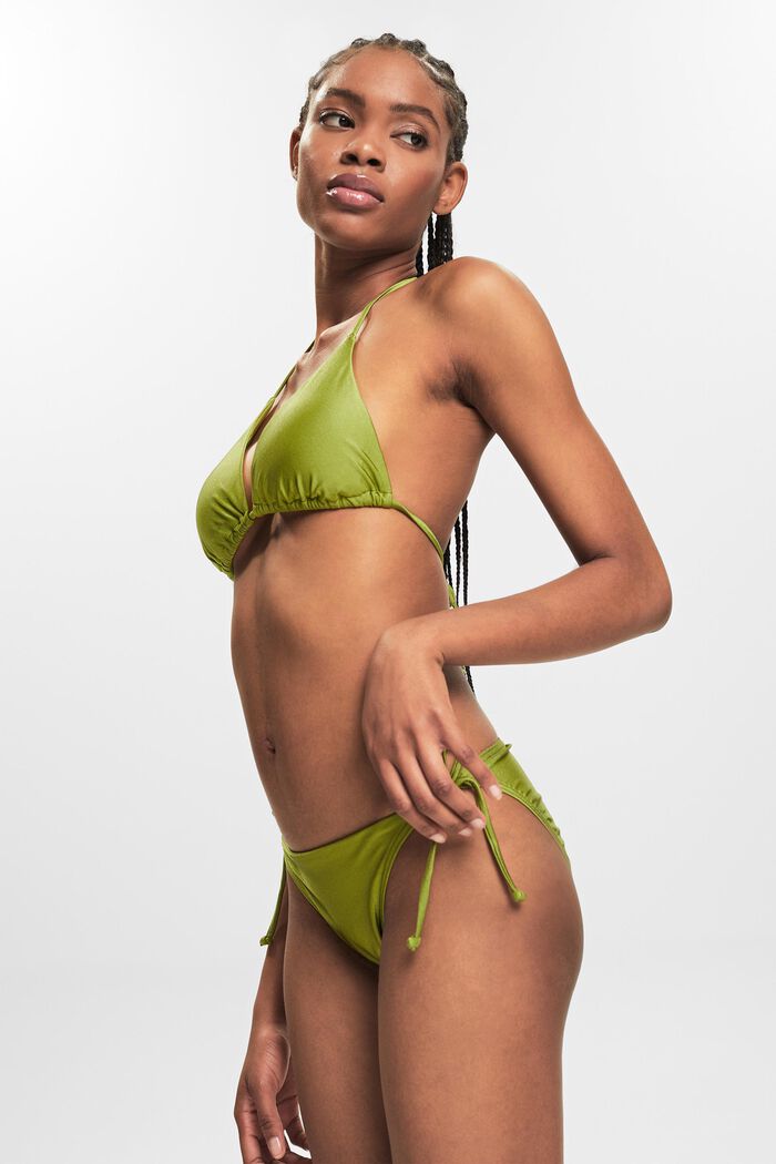 Padded Triangle Bikini Top, LEAF GREEN, detail image number 4