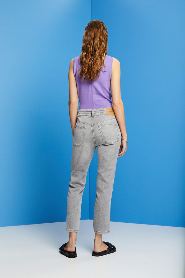 Boyfriend jeans with drawstring waist, GREY LIGHT WASHED, detail image number 3