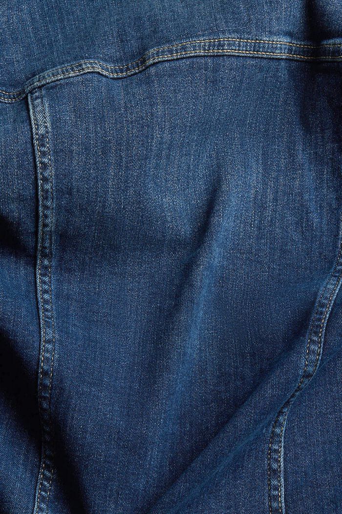 Slim fit denim jacket, BLUE DARK WASHED, detail image number 6