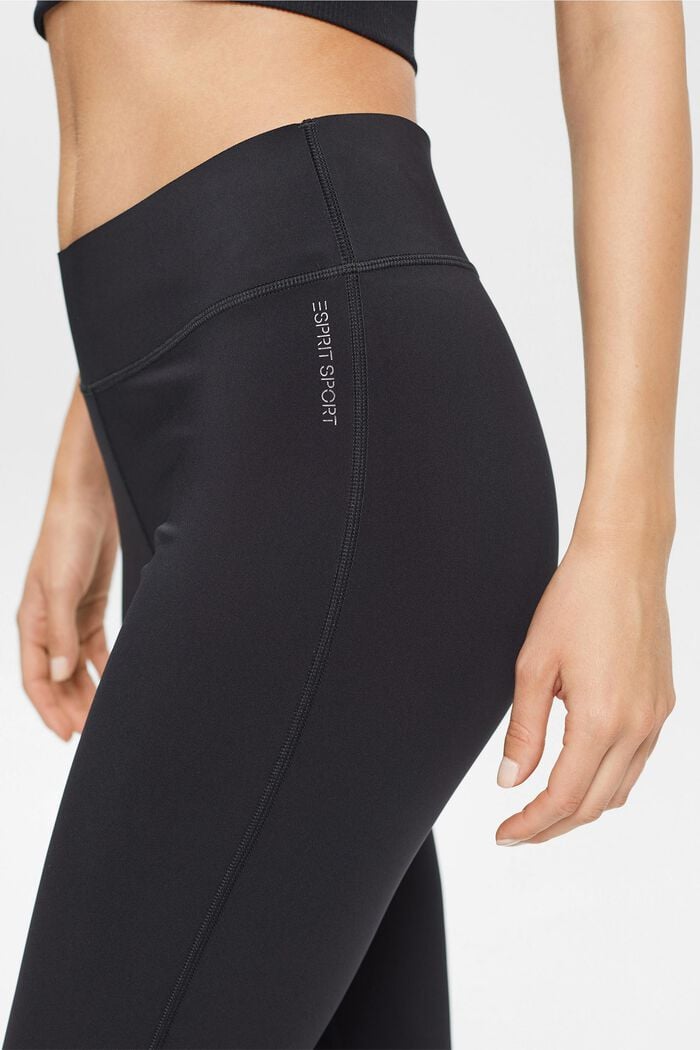 Activewear leggings with E-DRY technology, BLACK, detail image number 3