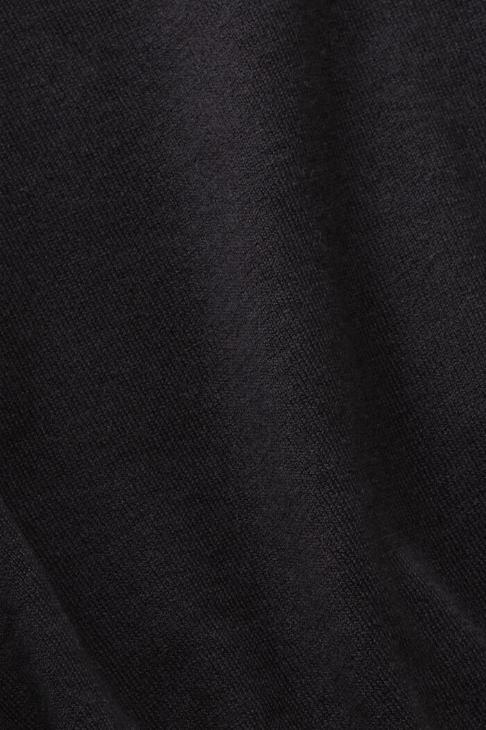 Thin knit jumper, BLACK, detail image number 5