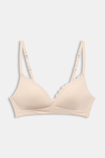 Padded, non-wired soft bra, DUSTY NUDE, overview