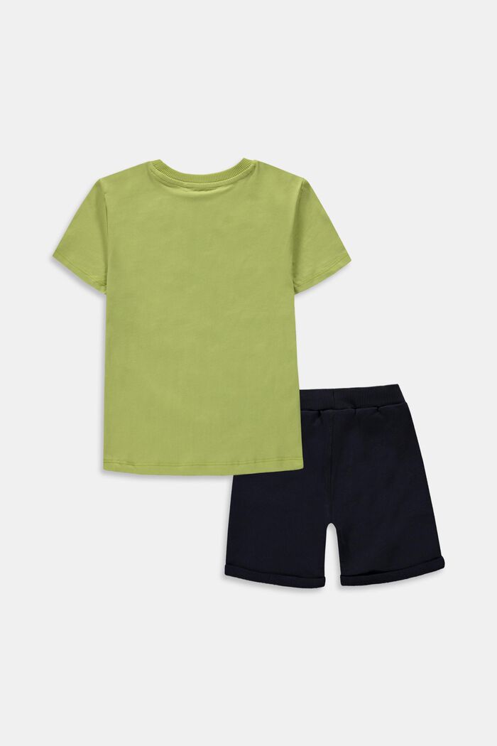 T-shirt and shorts set, in 100% cotton