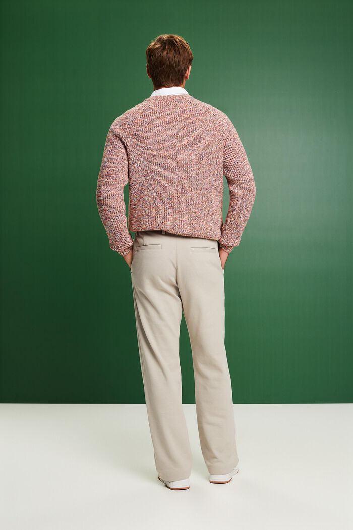 Knitted Piqué-Jersey Pants, BEIGE, detail image number 2
