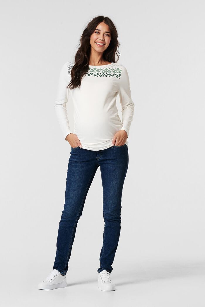 Long sleeve top with a print made of organic cotton