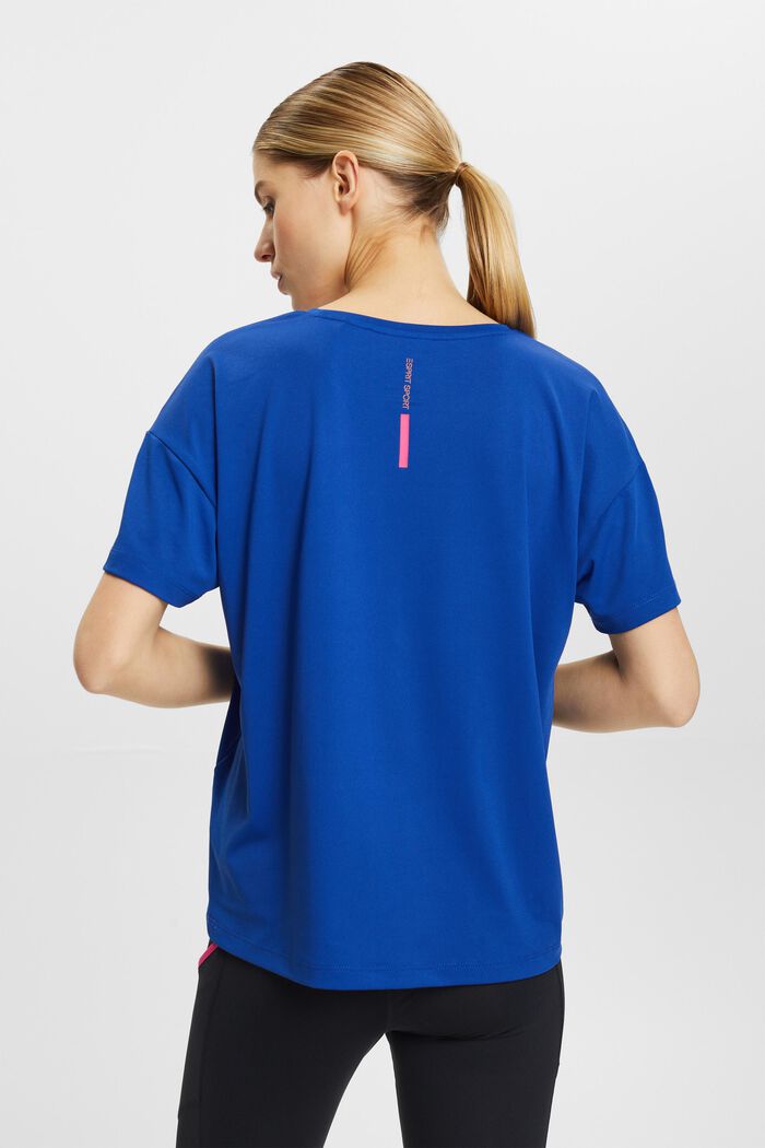 T-shirt with E-DRY, BRIGHT BLUE, detail image number 3