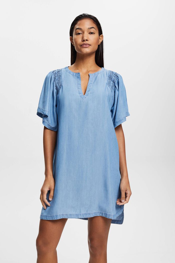 ESPRIT - Faux denim tunic dress at our online shop