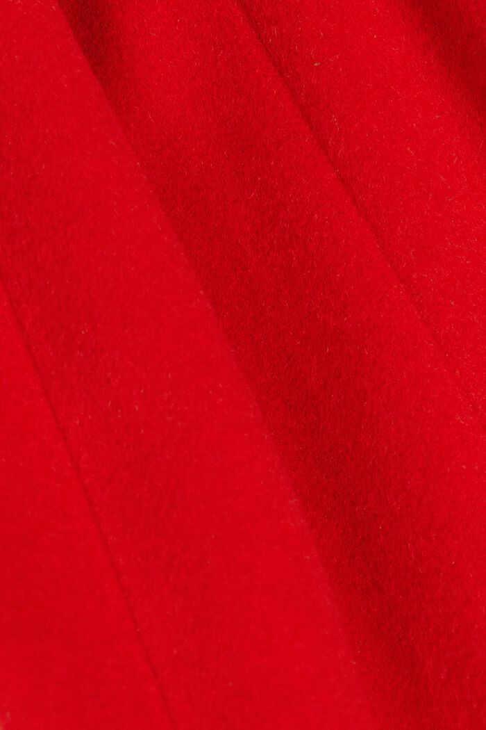 Recycled: wool blend coat with cashmere, RED, detail image number 5
