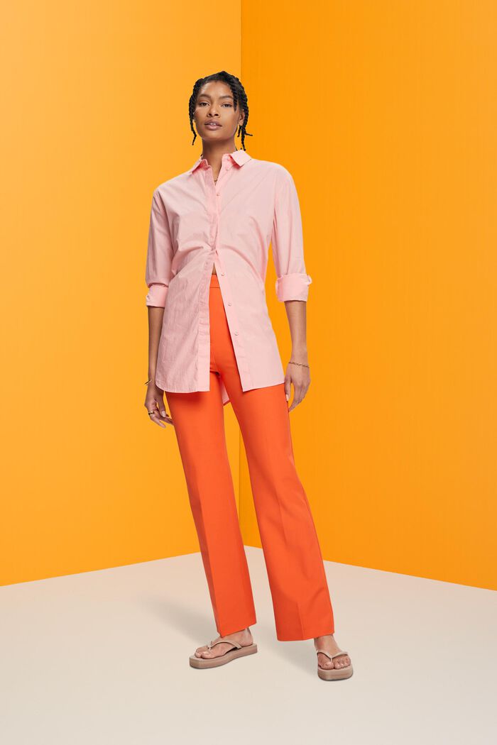 High-rise retro flared trousers, ORANGE RED, detail image number 5
