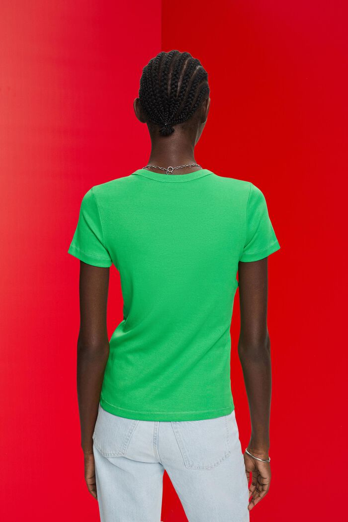 Cotton t-shirt, GREEN, detail image number 3