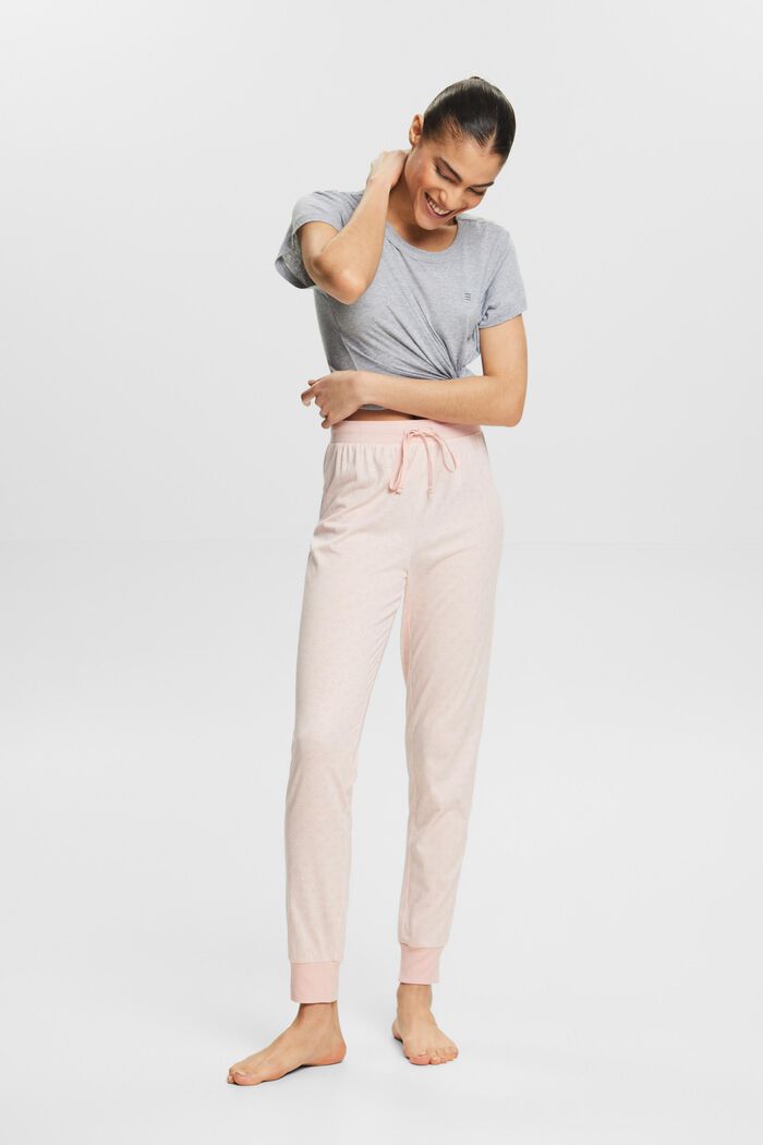 Printed Jersey Pajama Pant, LIGHT PINK, detail image number 1
