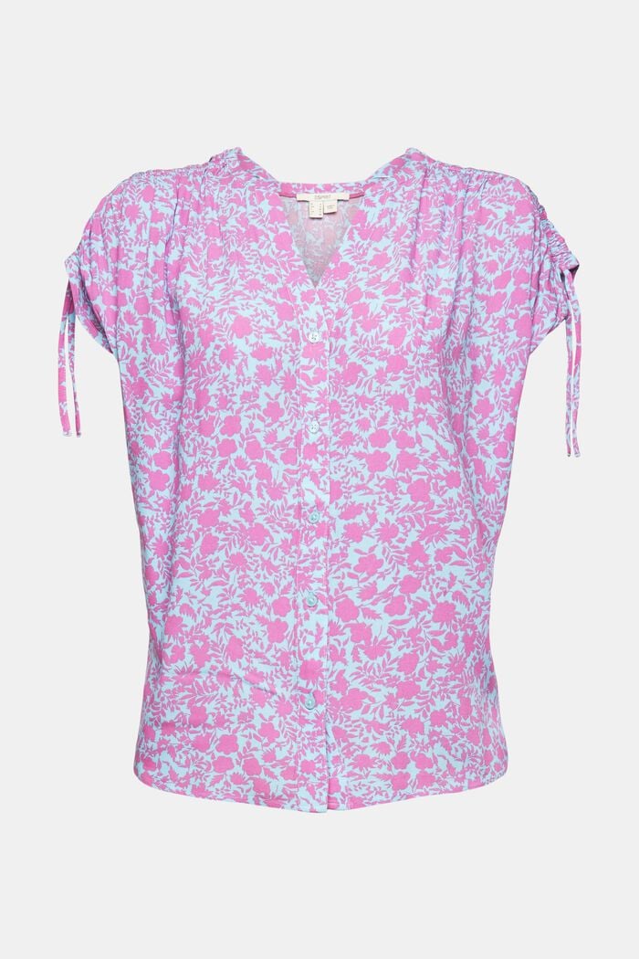 Blouse with a floral pattern, LENZING™ ECOVERO™