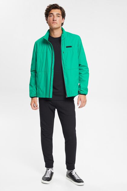 Jacket with concealed hood, GREEN, overview