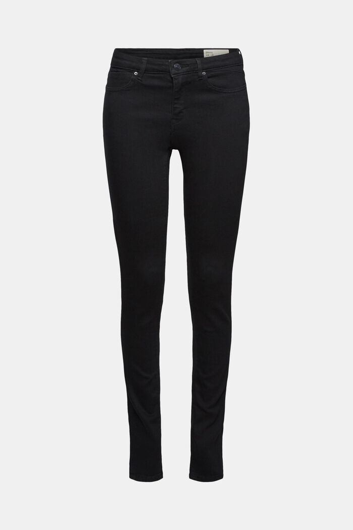 Stretch jeans containing organic cotton, BLACK RINSE, detail image number 6