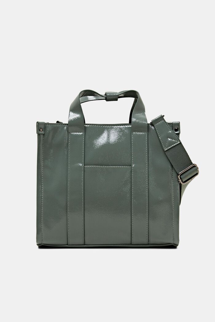 Tote bag with removable shoulder strap, DUSTY GREEN, detail image number 0
