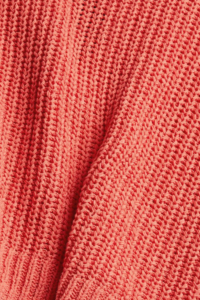 Cotton blend jumper, CORAL, detail image number 1